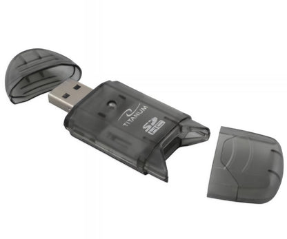 Čítačka kariet USB Esperanza Titanum TA101K, SD, čierna