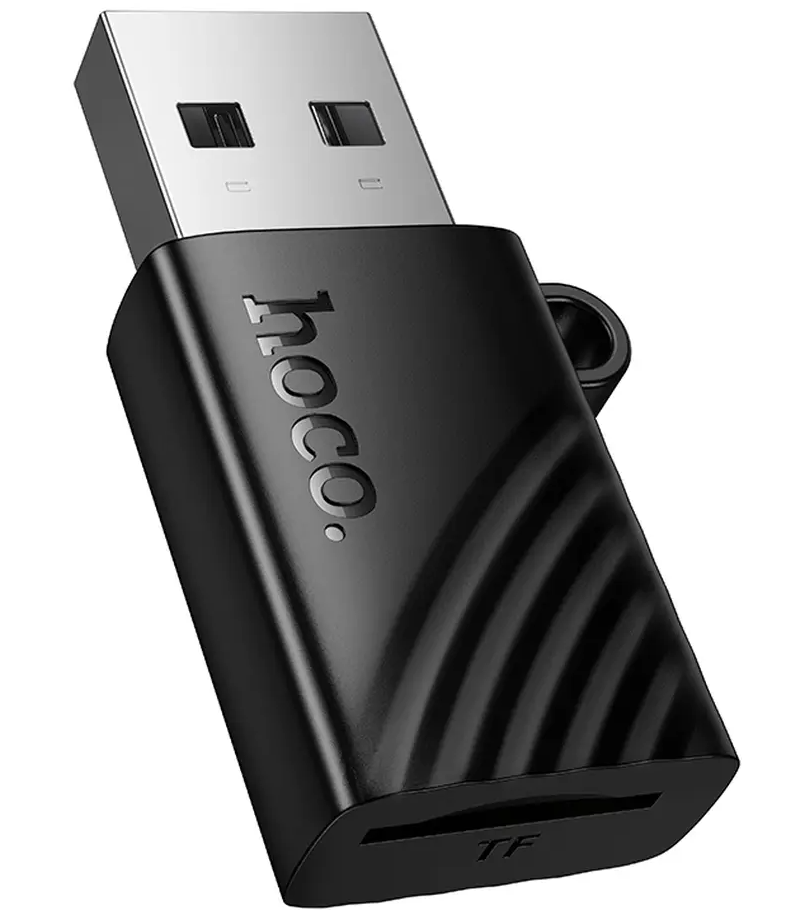 Čítačka kariet USB HOCO HB53, microSD, čierna