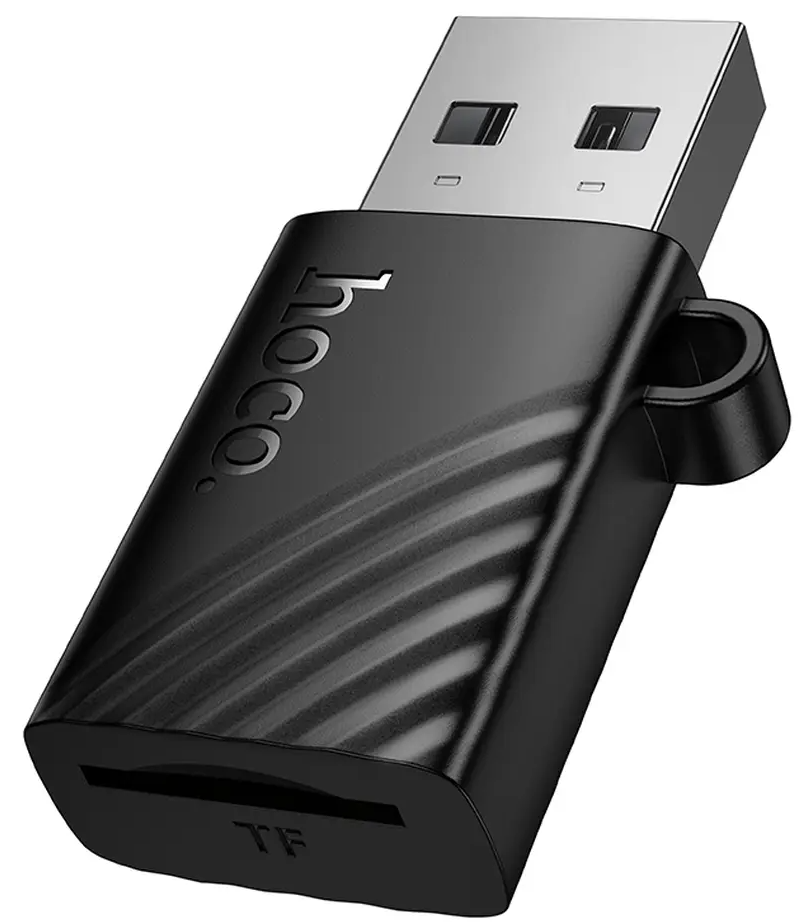 Čítačka kariet USB HOCO HB53, microSD, čierna