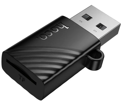 Čítačka kariet USB HOCO HB53, microSD, čierna