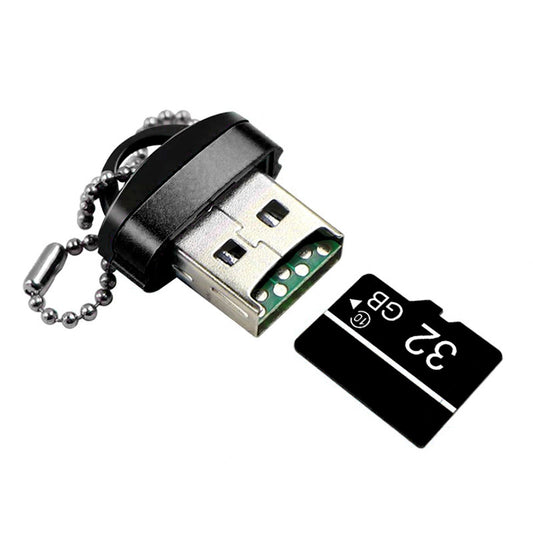Čítačka kariet USB OEM CR01, microSD, čierna