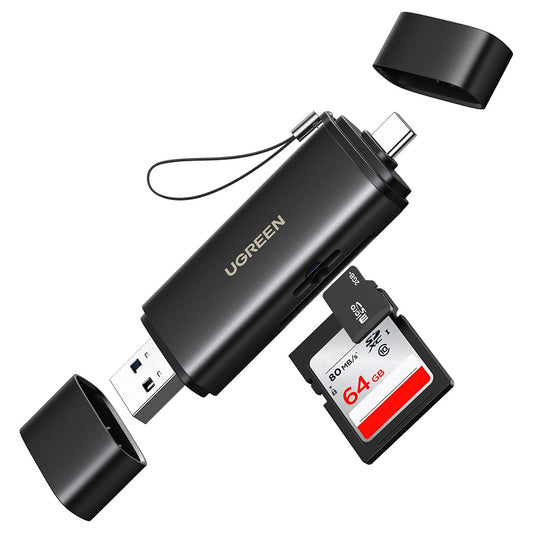 Čítačka kariet USB / USB-C UGREEN CM803 (65024), SD - microSD, Čierna