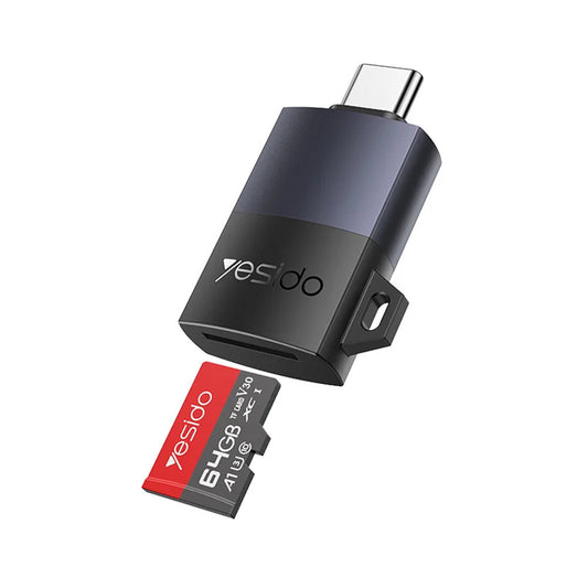 Čítačka kariet USB Yesido GS37, microSD, čierna