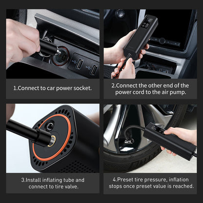 Auto kompresor Baseus Air Pump, znovu zabalený CRCQ000001