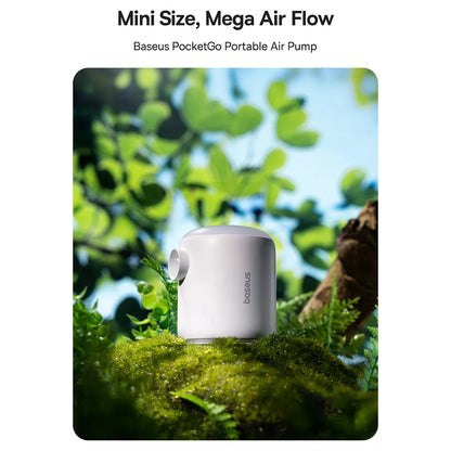Baseus PocketGo pumpa pre nafukovacie matrace, Biela C11157700221-00