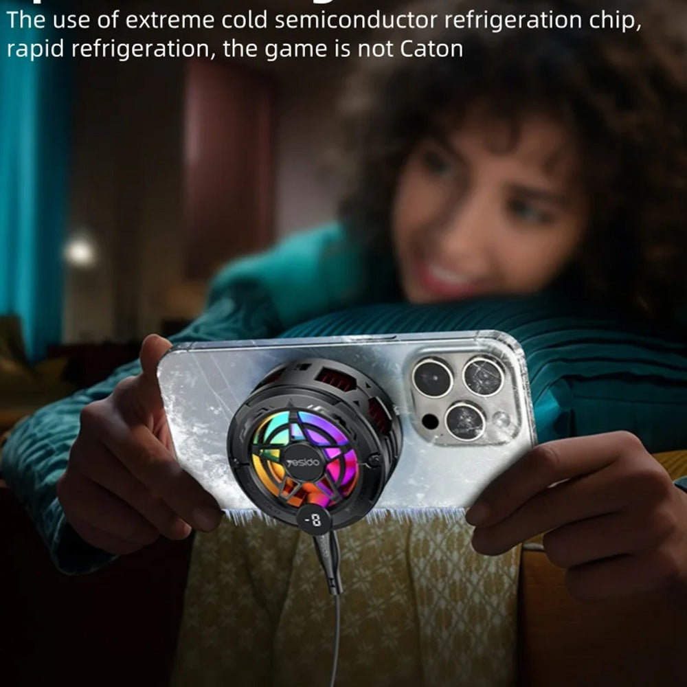 Cooler Gaming Telefon Yesido C226, Sivý