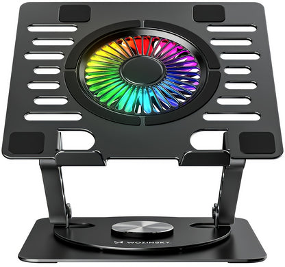 Chladiaca podložka WZK CoolBase pre notebooky s uhlopriečkou 10 – 16 palcov, RGB, čierna