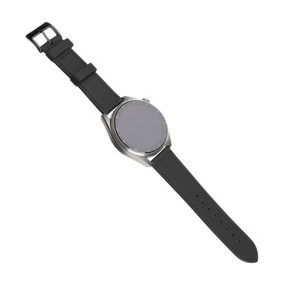 Fixed Leather remienok pre Huawei Watch / Xiaomi Watch Series, 22mm, Čierny