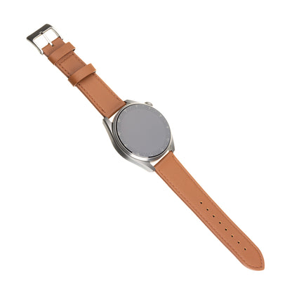 Fixed Leather remienok pre Samsung Galaxy Watch / Huawei Watch Series, 20mm, Hnedý