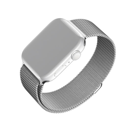 Fixed Mesh remienok pre Apple Watch 49mm / 46mm / 45mm / 44mm / 42mm Series, Strieborný