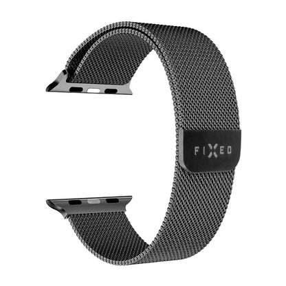 Fixed Mesh Strap for Apple Watch 49mm / 46mm / 45mm / 44mm / 42mm Series, Black