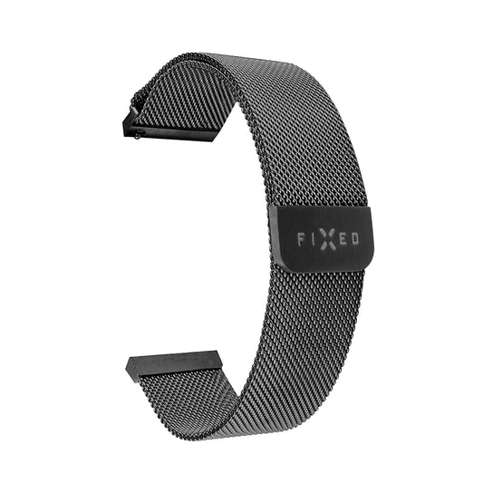 Fixed Mesh remienok pre Huawei Watch / Xiaomi Watch Series, 22mm, Čierny