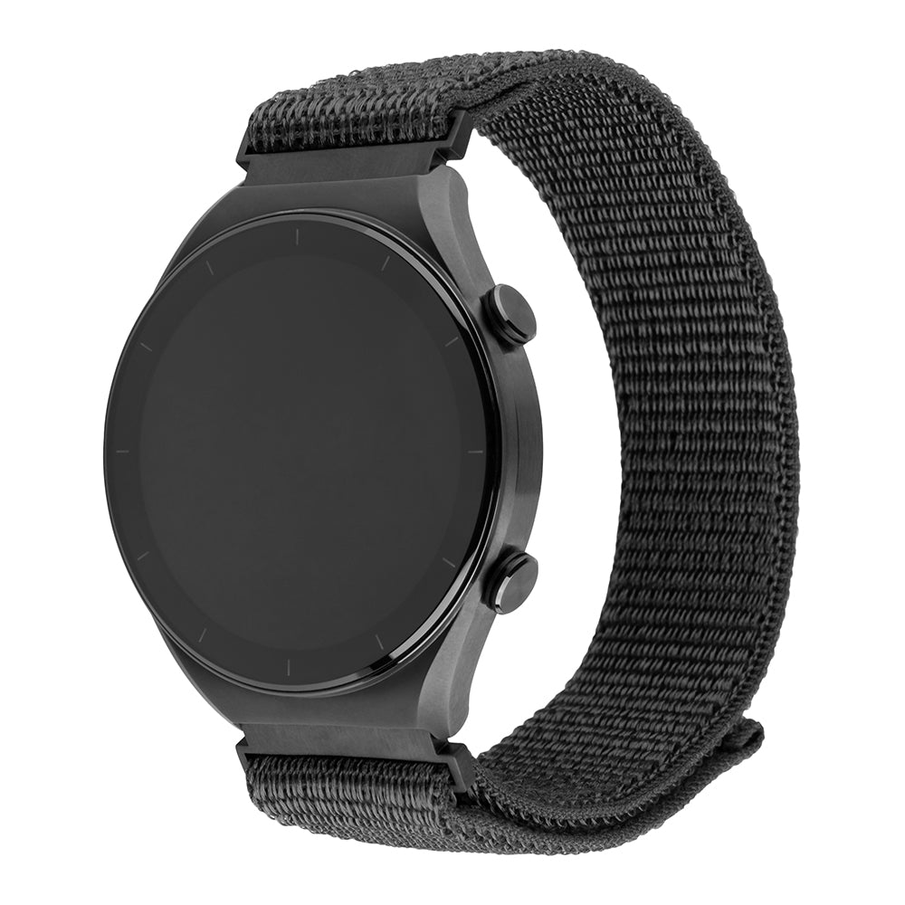 Fixed Nylon Sporty remienok pre Huawei Watch / Xiaomi Watch Series, 22mm, Tmavo šedý