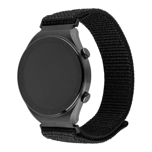 Fixed Nylon Sporty remienok pre Huawei Watch / Xiaomi Watch Series, 22mm, Čierny