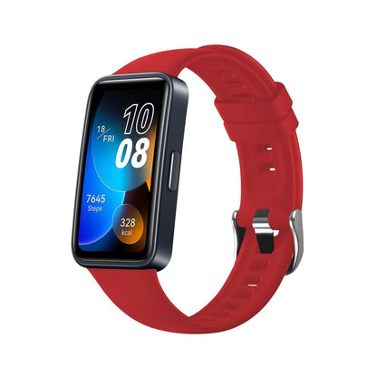 Silikónový remienok Fixed pre Huawei Band 10 / 9 / 8, Červený