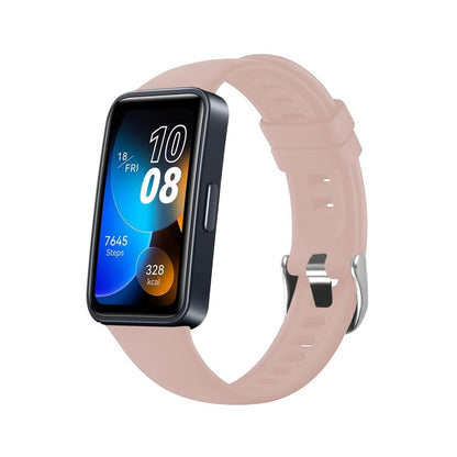 Silikónový remienok Fixed pre Huawei Band 10 / 9 / 8, Ružový