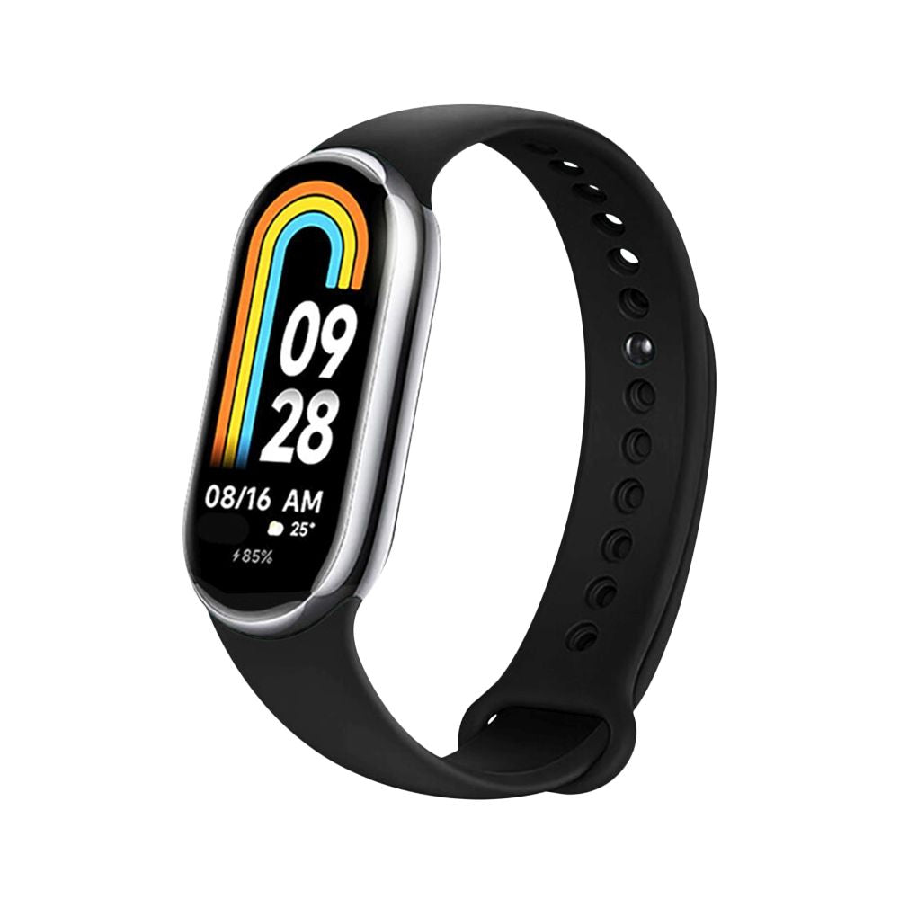 Fixed Silicone remienok pre Xiaomi Smart Band 9 / 8, Čierny