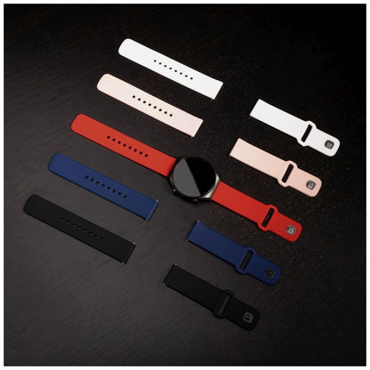 Fixed Silicone Sporty remienok pre Huawei Watch / Xiaomi Watch Series, 22mm, Modrý