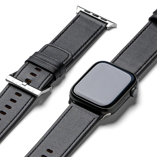 Remienok Ringke Leather One pre Apple Watch 49mm / 46mm / 45mm / 44mm / 42mm Series, čierny