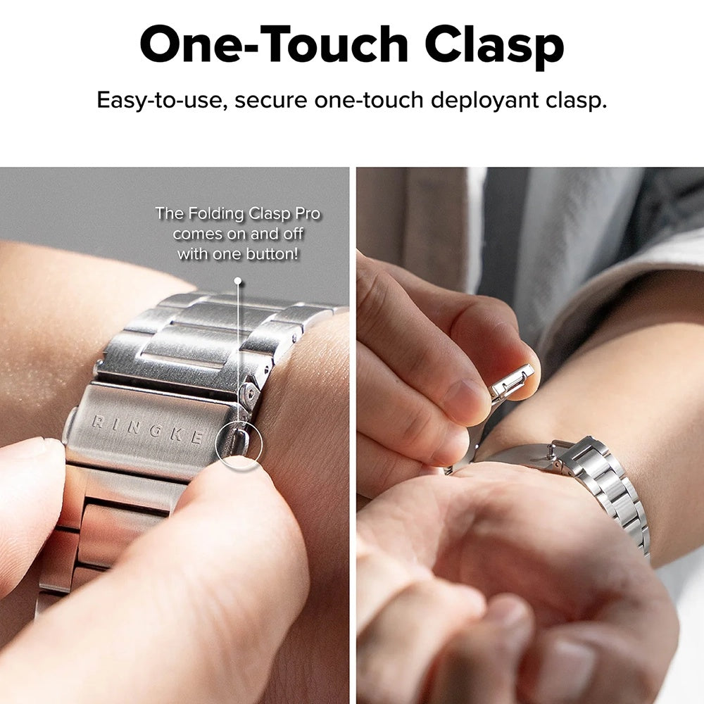 Ringke Metal One Air Strap for Samsung Galaxy Watch8 / Watch8 Classic Series, Silver