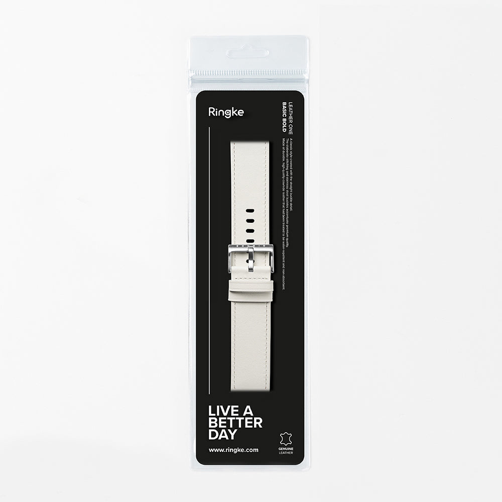Remienok Ringke One Basic Bold pre Fossil Watch / Mobvoi Watch / Suunto Watch Series, 24mm, Biela