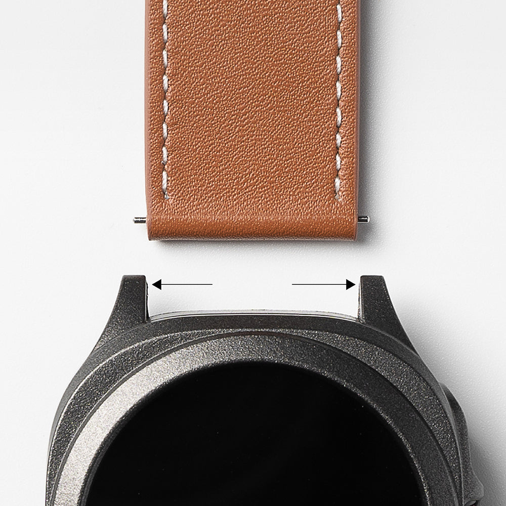 Remienok Ringke One Basic Bold pre Fossil Watch / Mobvoi Watch / Suunto Watch Series, 24mm, Hnedý