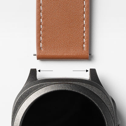 Remienok Ringke One Basic Bold pre Fossil Watch / Mobvoi Watch / Suunto Watch Series, 24mm, Hnedý