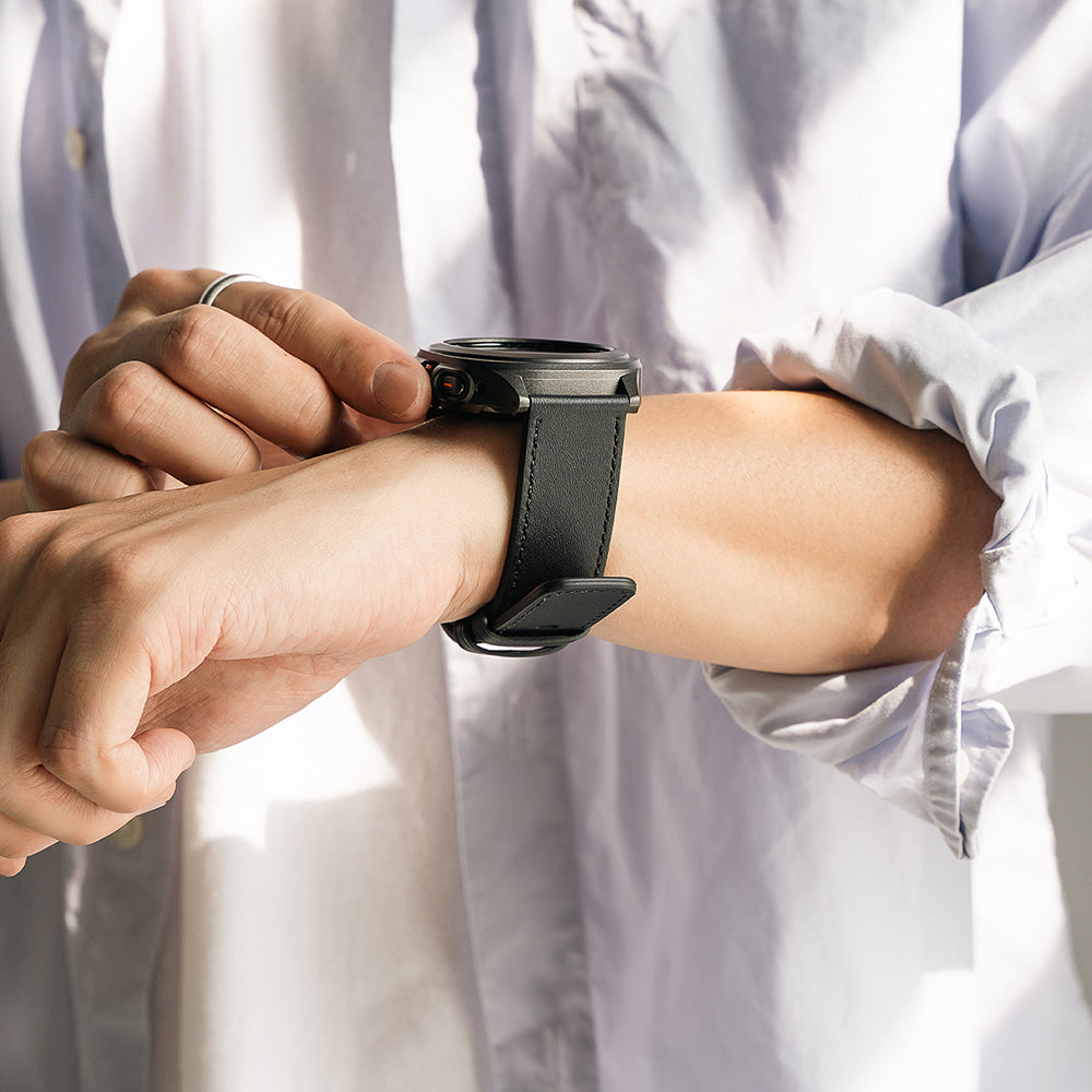 Remienok Ringke One Basic Bold pre Fossil Watch / Mobvoi Watch / Suunto Watch Series, 24mm, Čierny