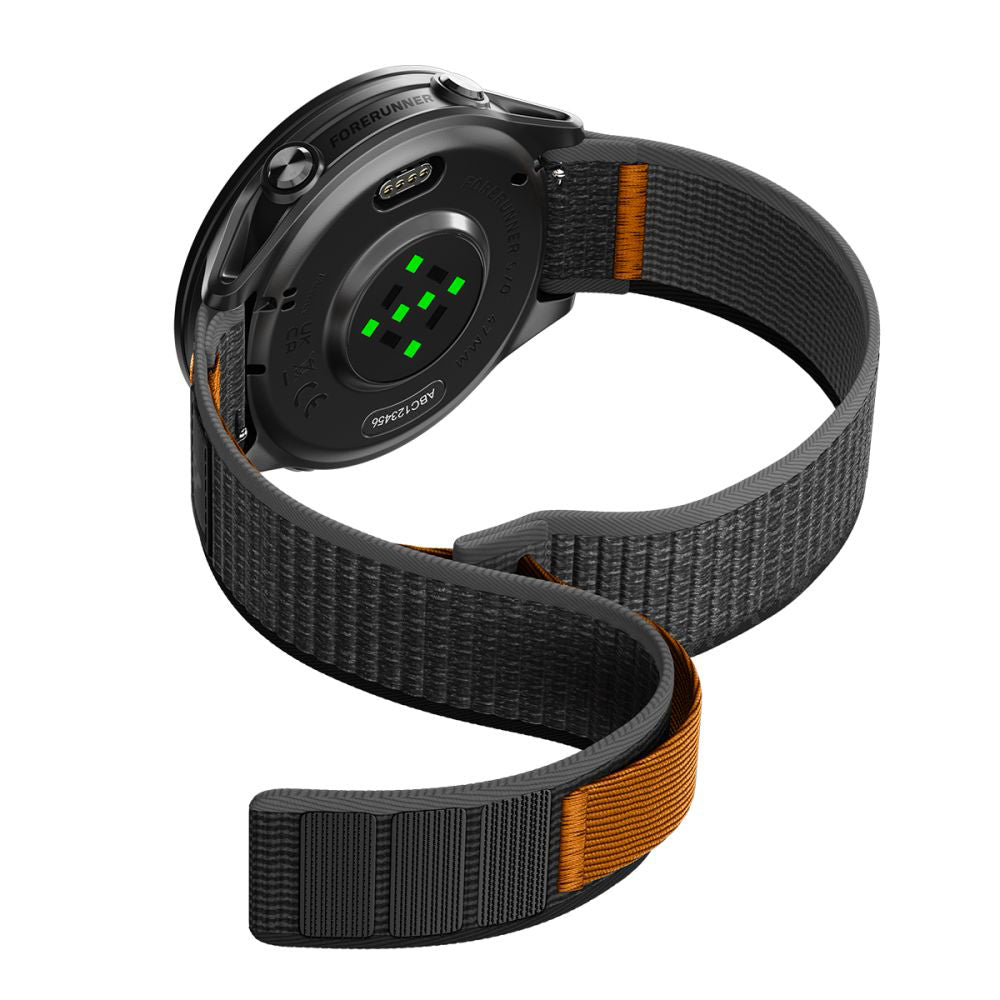 Remienok Spigen Athlex Air 2 pre Garmin Watch Venu / Forerunner Series, 22mm, Čierno Oranžový AMP11425
