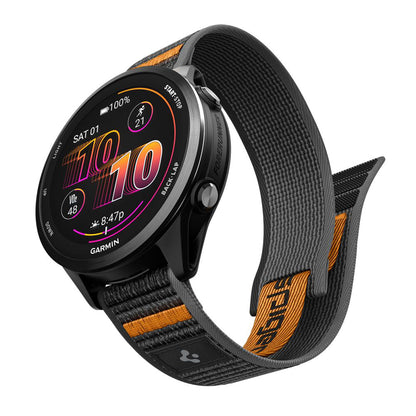 Remienok Spigen Athlex Air 2 pre Garmin Watch Venu / Forerunner Series, 22mm, Čierno Oranžový AMP11425