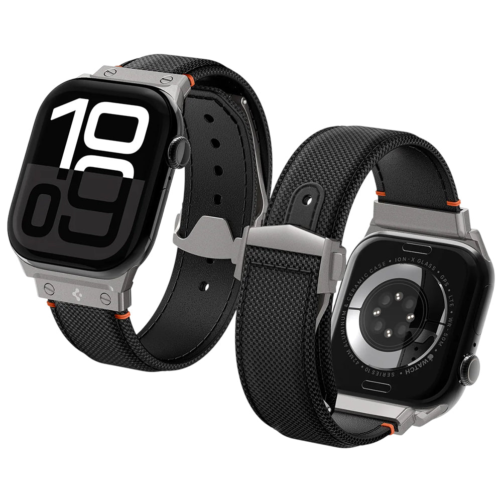 Remienok Spigen Classic Fit pre Apple Watch 49mm / 46mm / 45mm / 44mm / 42mm Series, čierny AMP09304