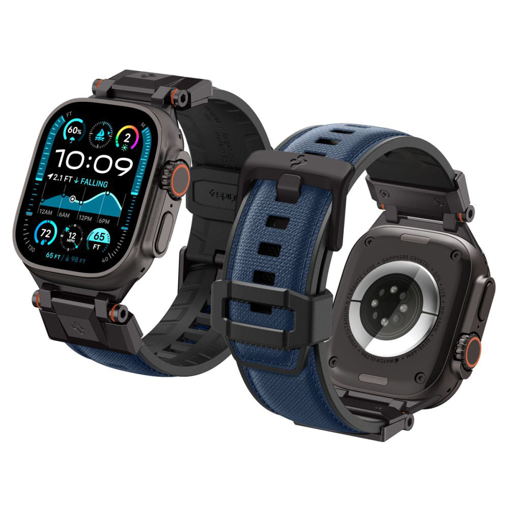 Remienok Spigen DuraPro Armor pre Apple Watch 49mm / 46mm / 45mm / 44mm / 42mm Series, Námornícka modrá