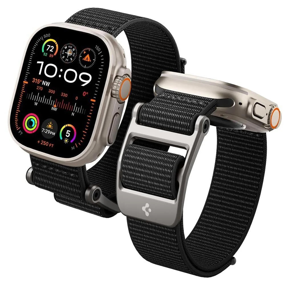 Remienok Spigen DuraPro Flex pre Apple Watch 49mm / 46mm / 45mm / 44mm Series, čierny AMP02465