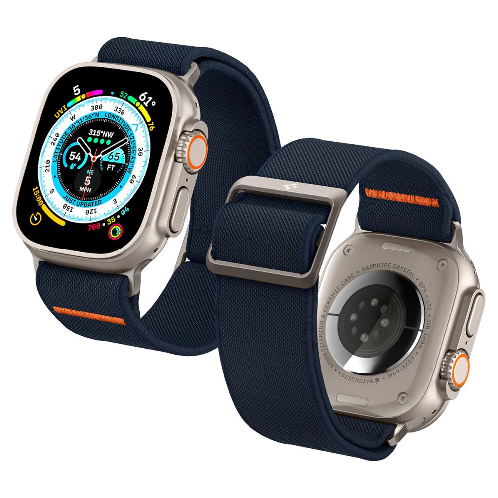 Remienok Spigen Fit Lite Ultra pre Apple Watch 49mm / 46mm / 45mm / 44mm / 42mm Series, Námornícka modrá