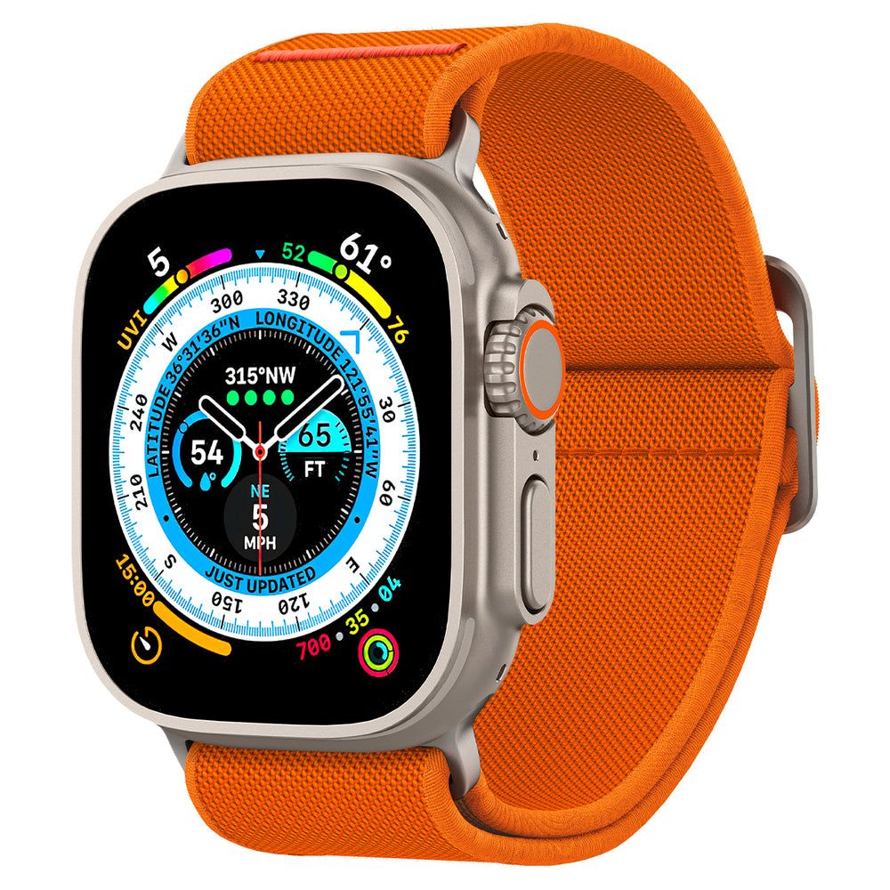 Remienok Spigen Fit Lite Ultra pre Apple Watch 49mm / 46mm / 45mm / 44mm / 42mm Series, Oranžový