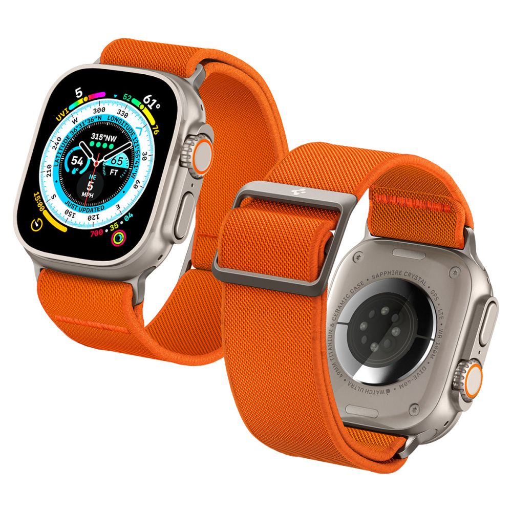 Remienok Spigen Fit Lite Ultra pre Apple Watch 49mm / 46mm / 45mm / 44mm / 42mm Series, Oranžový
