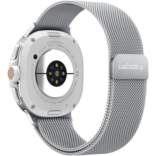 Remienok Spigen Metal Fit pre Samsung Galaxy Watch9 / Watch8 / Watch8 Classic Series, Strieborný AMP10121