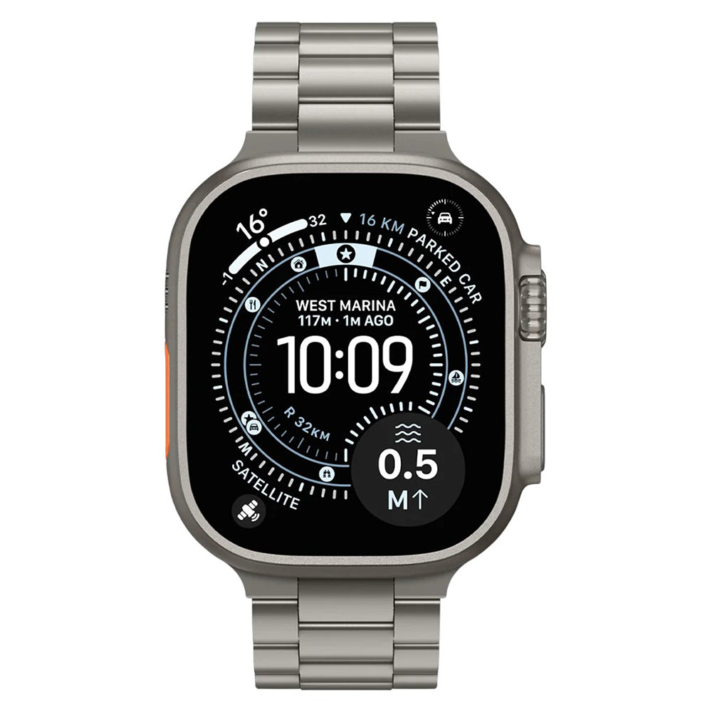 Remienok Spigen Modern Fit Titanium pre Apple Watch 49 mm / 46 mm / 45 mm / 44 mm Series, sivý AMP09105