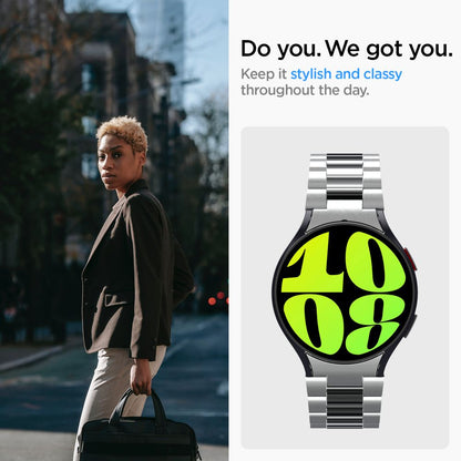 Spigen Modern Fit Strap for Samsung Galaxy Watch6 44mm, Silver