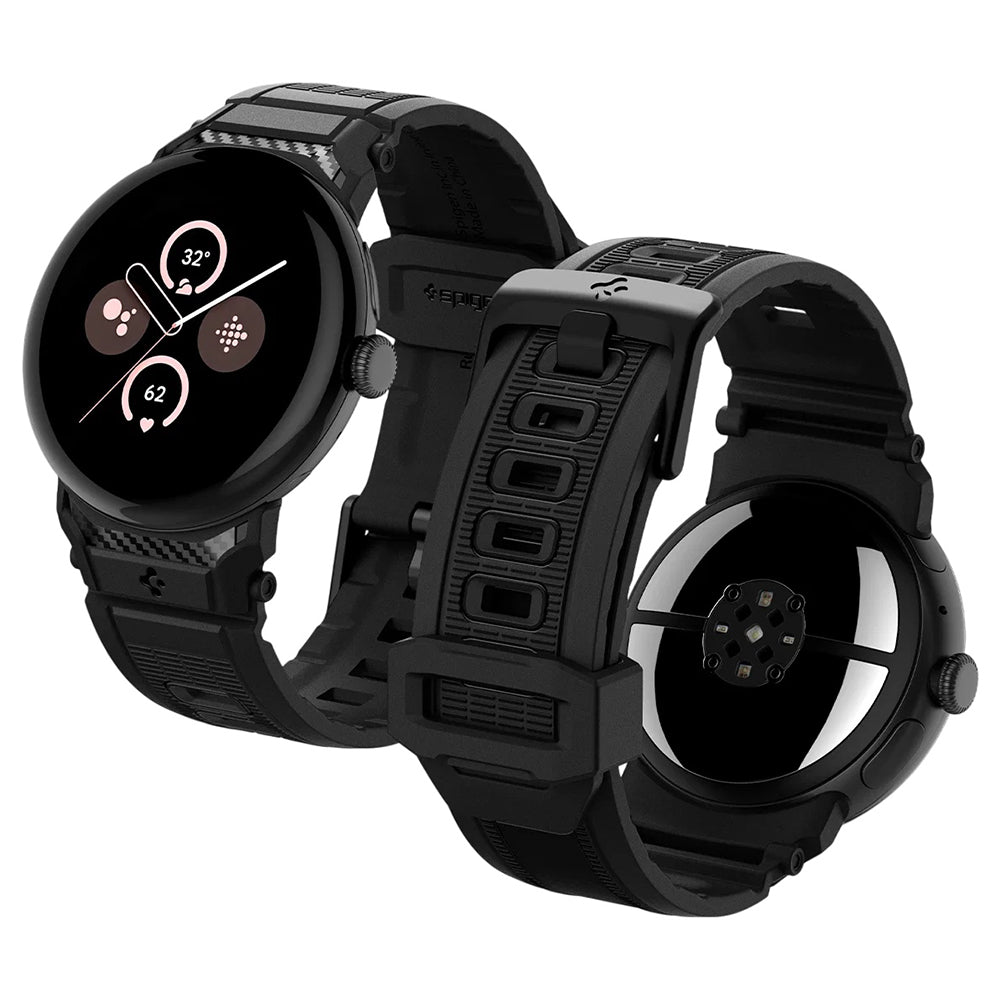 Remienok Spigen Rugged pre Google Pixel Watch 45mm Series, čierny AMP07600