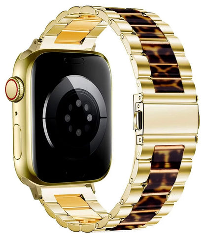 Tech-Protect Modern Leopard remienok pre Apple Watch 42mm / 41mm / 40mm Series, Zlatý