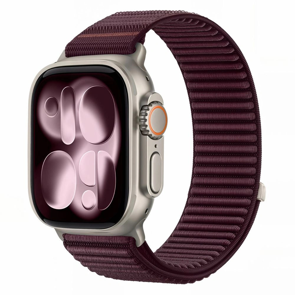 Remienok Tech-Protect NylonLoop pre Apple Watch 49 mm / 46 mm / 45 mm / 44 mm Series, bordový