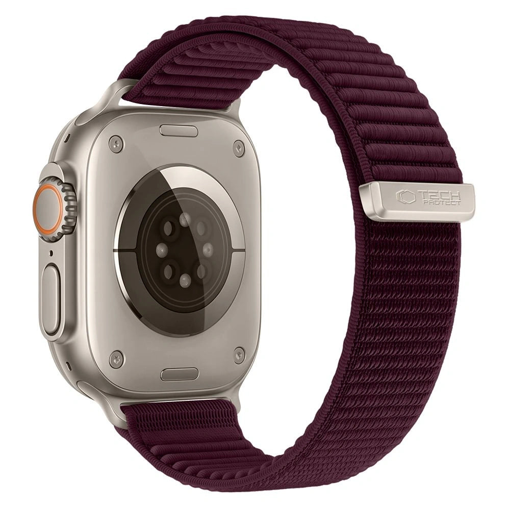 Remienok Tech-Protect NylonLoop pre Apple Watch 49 mm / 46 mm / 45 mm / 44 mm Series, bordový