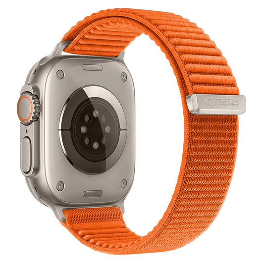Remienok Tech-Protect NylonLoop pre Apple Watch 49 mm / 46 mm / 45 mm / 44 mm Series, oranžový