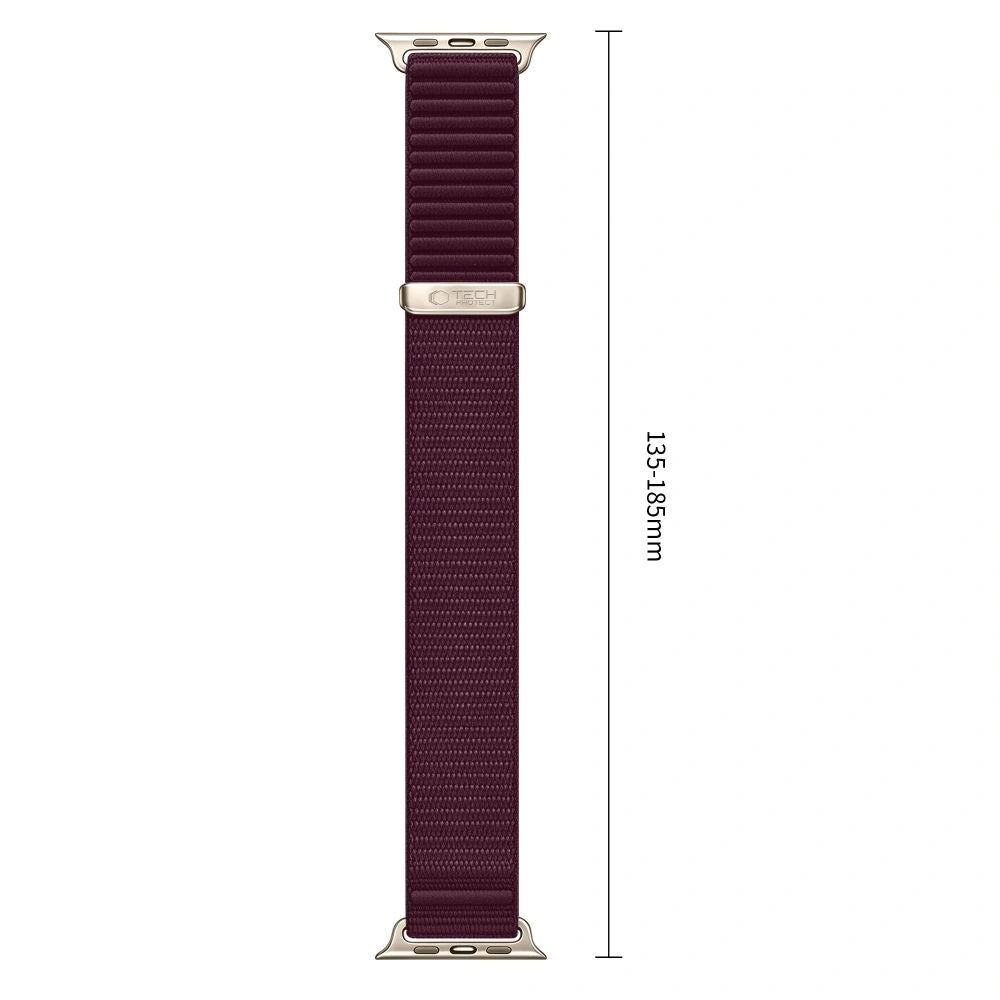 Remienok Tech-Protect NylonLoop pre Apple Watch 49 mm / 46 mm / 45 mm / 44 mm Series, bordový