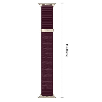 Remienok Tech-Protect NylonLoop pre Apple Watch 49 mm / 46 mm / 45 mm / 44 mm Series, bordový