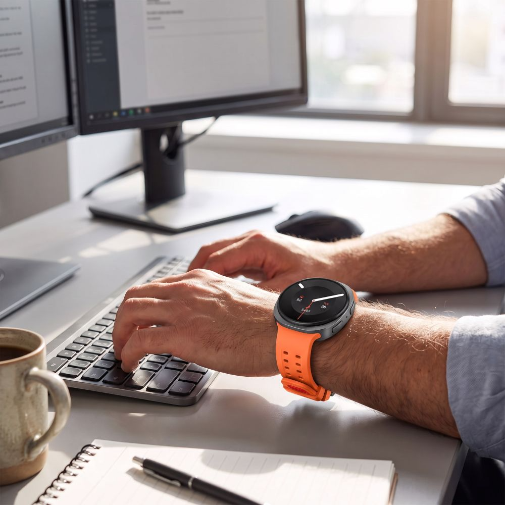 Pásik Tech-Protect Silicone Air pre Samsung Galaxy Watch9 / Watch8 / Watch8 Classic Series, Oranžový