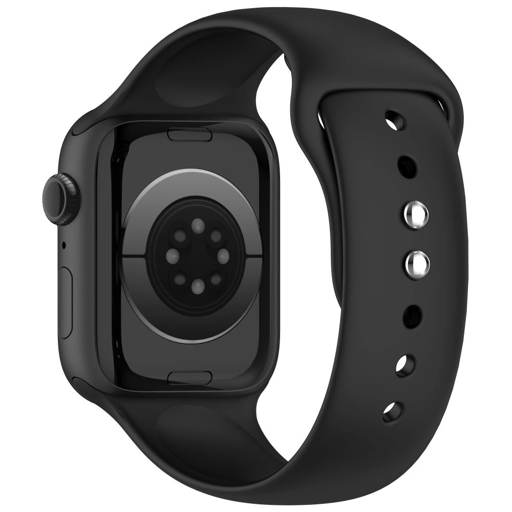 Silikónový remienok Tech-Protect pre Apple Watch 49mm / 46mm / 45mm / 44mm Series, čierny