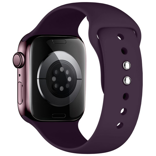 Tech-Protect Silicone Strap for Apple Watch 42mm / 41mm / 40mm Series, Burgundy