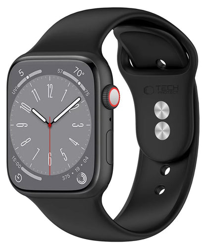 Remienok Tech-Protect Silicone pre Apple Watch 42mm / 41mm / 40mm Series, Čierny